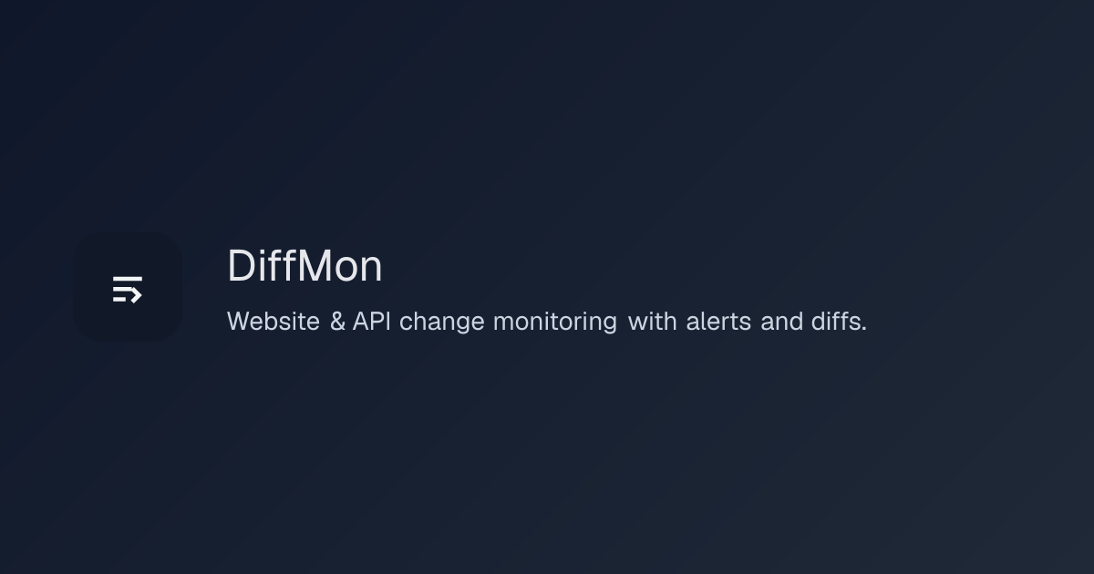 Smart schema validation - DiffMon Docs